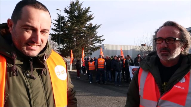 VALENCE : Mouvement de grève à Véolia Eau et Propreté