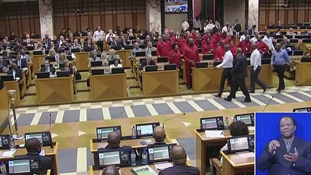 Une violente bagarre éclate au Parlement sud-africain