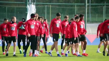El Deportivo de la Coruña prepara el Partido contra el Granada