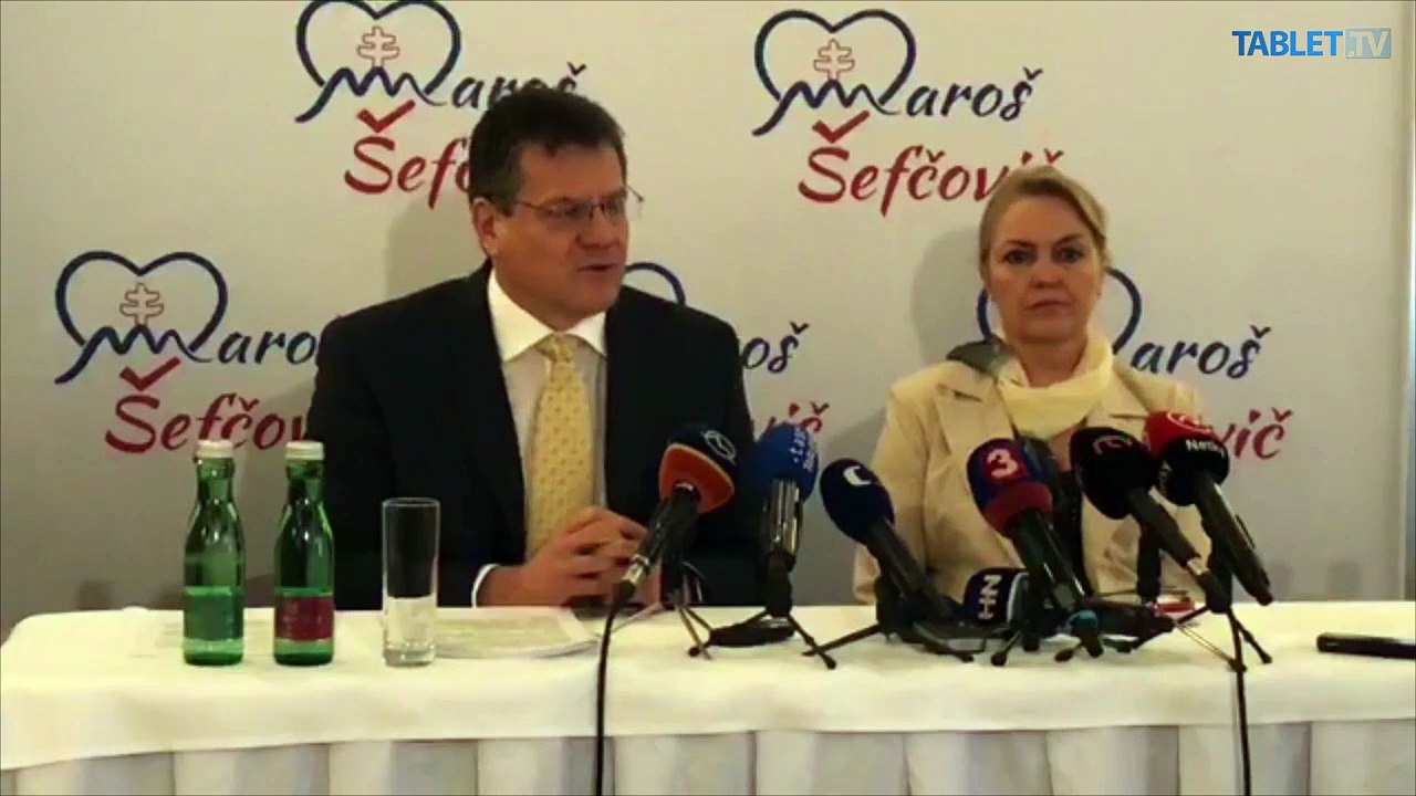ZÁZNAM: TK kandidáta na prezidenta SR Maroša Šefčoviča