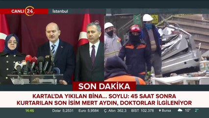 Kartal'da çöken bina
