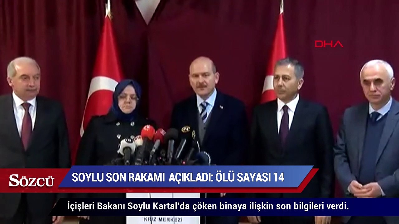 Bakan Soylu, son rakamı açıkladı Ölü sayısı 14 oldu