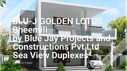 Gated Community Duplex Villas in BluJ Golden Lotus Bheemili Vizag by Blue Jay Projects