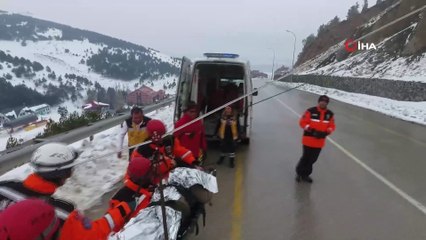 JAK ekiplerinin nefes kesen tatbikatı havadan görüntülendi