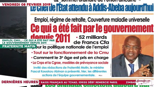 Le Titrologue du 08 Février 2019 : Campagne pour le retour de Gbagbo au pays, la nouvelle stratégie du FPI découverte