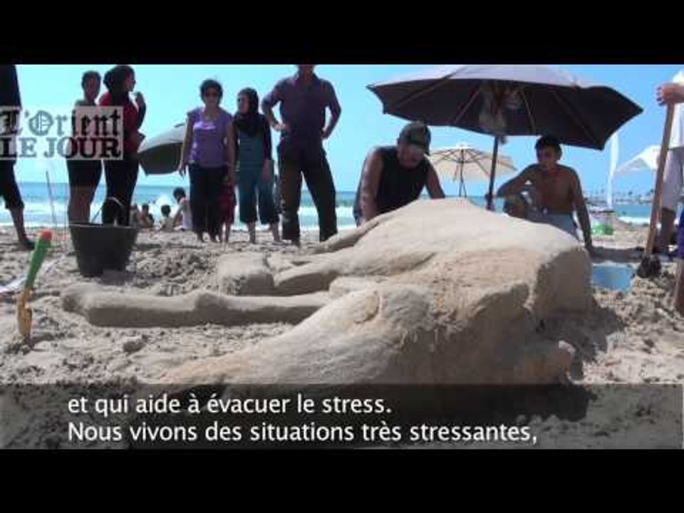 Concours de sculptures sur sable à Beyrouth - OLJ