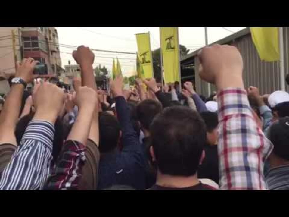 Les funérailles de Moustapha Badreddine, chef militaire du Hezbollah en Syrie