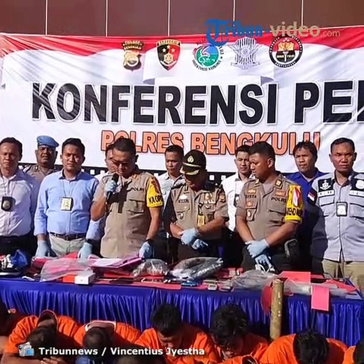 Ungkap 28 Kasus Curian hingga Narkoba Selama Januari, Polres Bengkulu Amankan 38 Tersangka