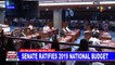 Senate ratifies 2019 national budget