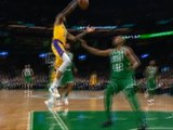 لقطة: كرة سلة: ان بي اي: ليبرون يسرق الكرة باحتراف ويسجّلها سلة ساحقة مهولة