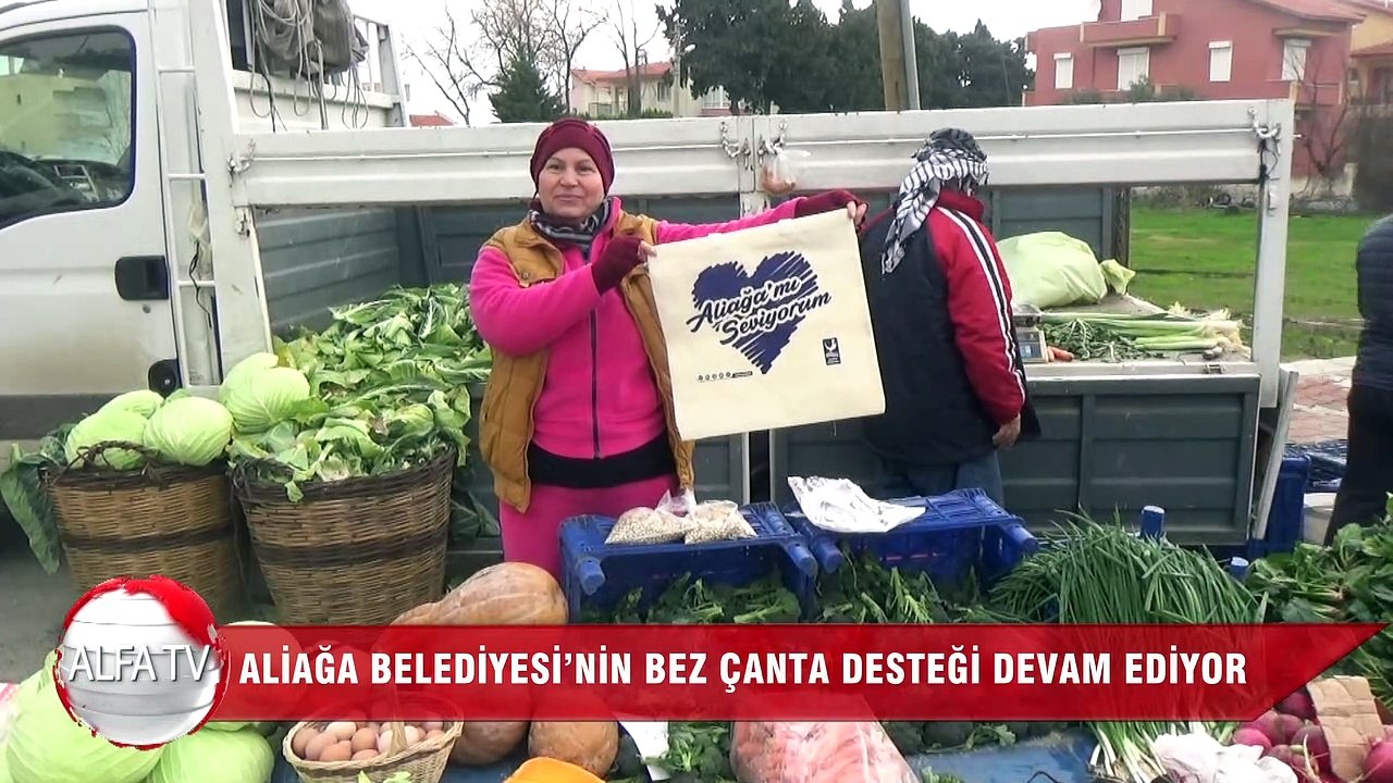 Aliağa Belediyesi’nin Bez Çanta Desteği Devam Ediyor