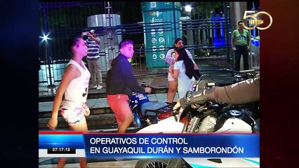 Operativos de control en Guayaquil, Durán y Samborondón