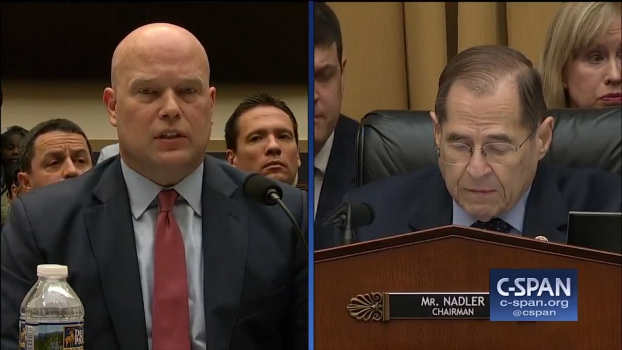 Matt Whitaker Tells Jerry Nadler His 'Five Minutes Is Up' During Oversight Hearing