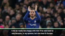 Sarri wants 'best player in Europe' Hazard to stay at Chelsea