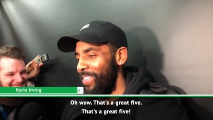 "That's a great five!" - Kyrie responds to starting for Team LeBron