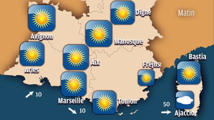 Météo en Provence : un ciel un peu voilé