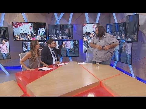 Roberto Baradel se enojó con Nicolás Wiñazki y abandonó los estudios de TN