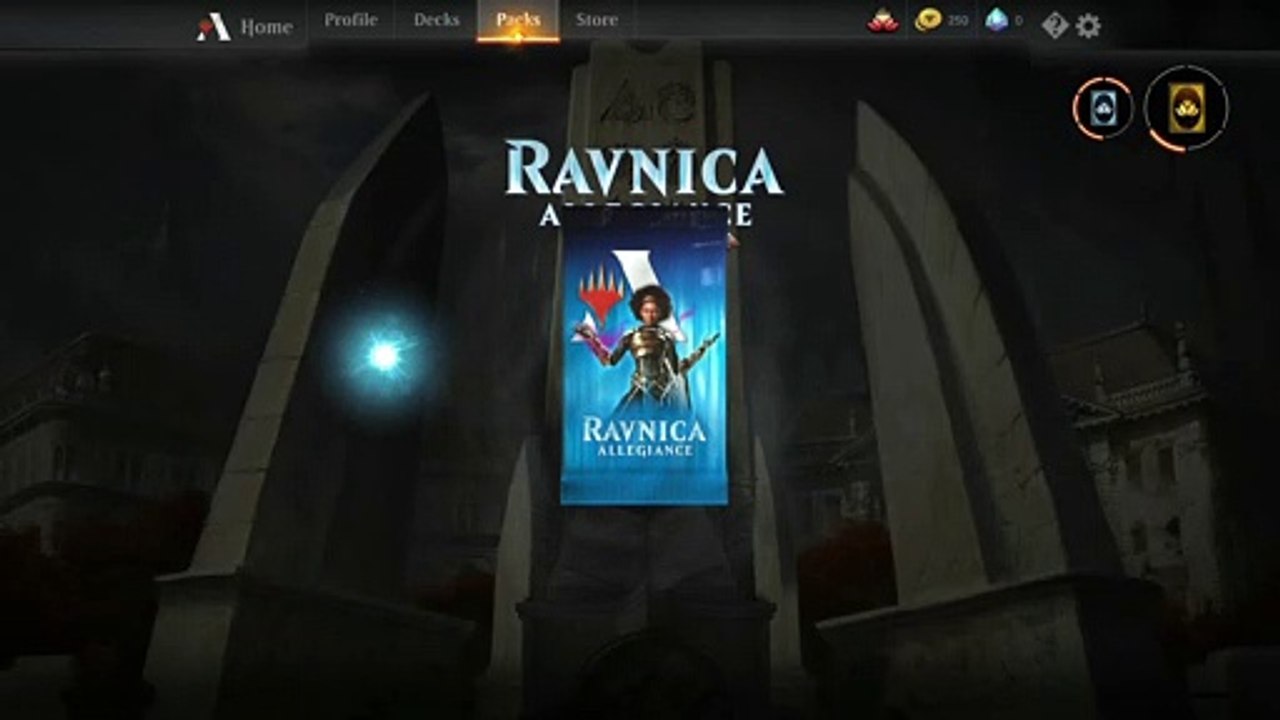 Opening first pack on MTG Arena