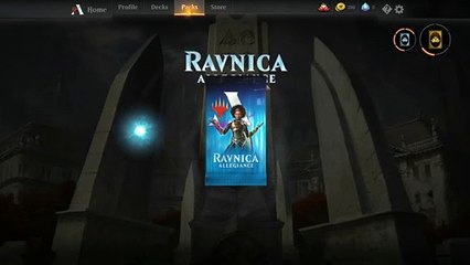 Opening first pack on MTG Arena