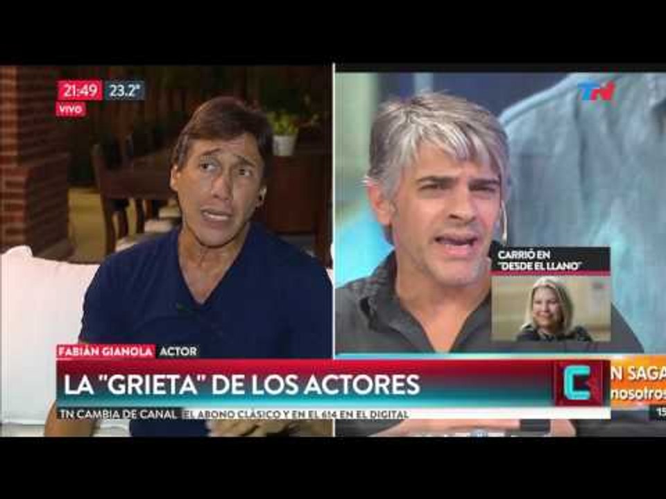 Fabián Gianola habló en exclusivo con TN sobre su enfrentamiento con Pablo Echarri