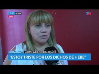 Una maestra respondió con una carta a Hebe de Bonafini