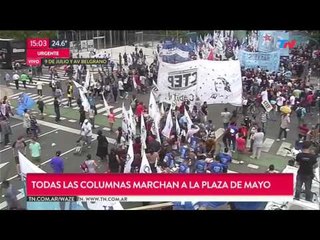 Caos en la ciudad por marcha de la CTA al congreso