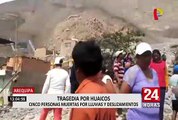 Arequipa: huaicos dejan 5 muertos y cientos de afectados en la región