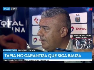 Tapia: "No garantizo que siga Bauza"