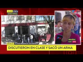 Tigre: Alumno disparó tres tiros dentro del colegio