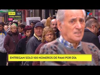 Colas de jubilados para conseguir un turno médico