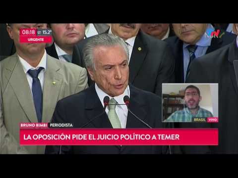 Escándalo en Brasil: Graban a Temer avalando sobornos