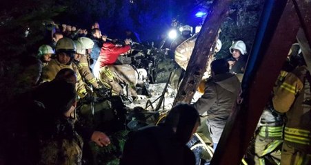 Sancaktepe'de Düşen Helikopterin Görüntüleri Ortaya Çıktı