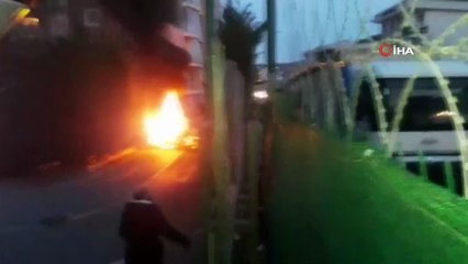 Helikopterin düştüğü alandan görüntüler kamerada