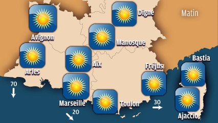 La météo du mardi 12 février : soleil et mistral