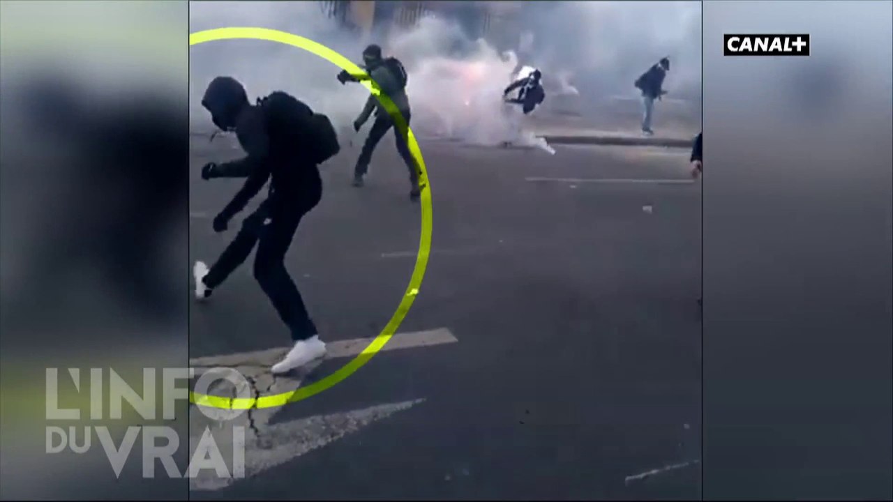 Acte 13 : Encore des violences à profusion - L'info du vrai du 11/02 - CANAL+