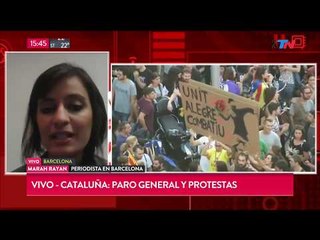 Cataluña: Paro general y protestas