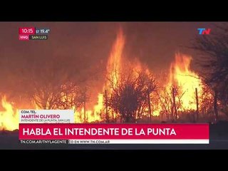 El día depues de los incendios en San Luis