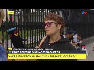 Amenazas de bomba en 5 colegios de Caseros