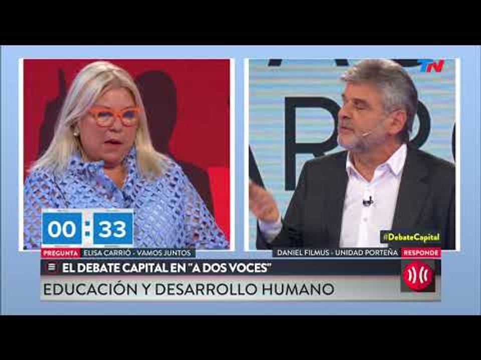 El debate: La discusión entre Filmus y Carrió por la educación