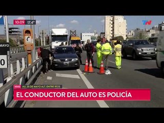 Policía disparó a camionero por discusión de tránsito