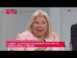 Carrió y su frase sobre el 20% de Santiago Maldonado en Chile