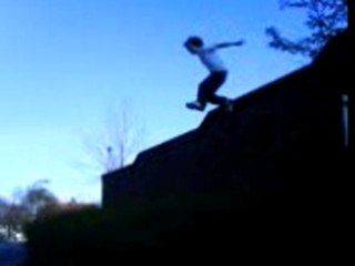 Me Jumping Off Some Company's Roof.. Got Sewed For Damage =P