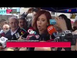 Cristina Kirchner habló con la prensa tras declarar en Comodoro Py