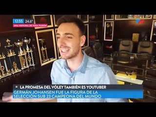 La gran promesa del vóley es argentino... y youtuber!