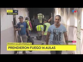 Investigan incendio en un colegio, ¿Fue intencional?