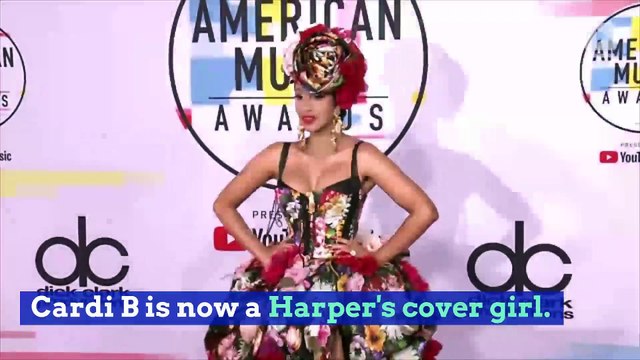 Cardi B's 'Harper's Bazaar' Photo Shoot Hints at Nicki Minaj Fight