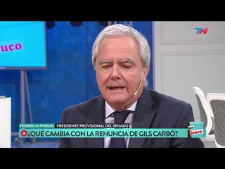 Pinedo: "No se festeja la renuncia de Gils Carbó, pero era necesaria"