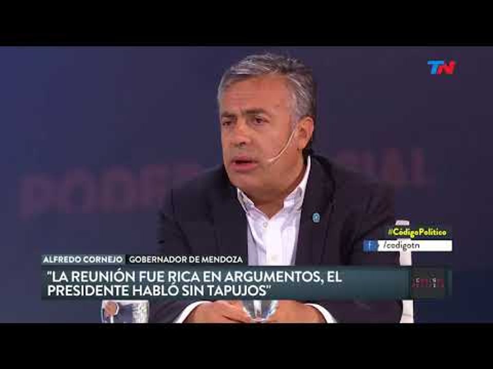 Cornejo sobre Macri: Es un presidente abierto al diálogo"