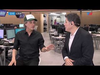 Charly Alberti en el centro multiplaforma Artear