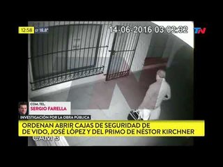 Ordenan abrir cajas de seguridad de López, De Vido y Santiago Kirchner